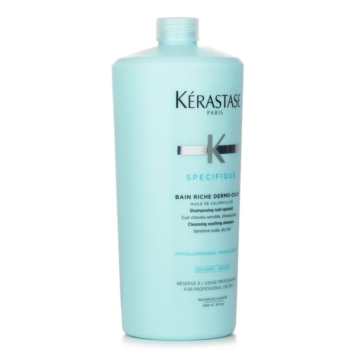 Kerastase Specifique Bain Riche Dermo-Calm Очищающий Успокаивающий Шампунь (для Чувствительной Кожи Головы, Сухих Волос) 1000ml/34ozProduct Thumbnail