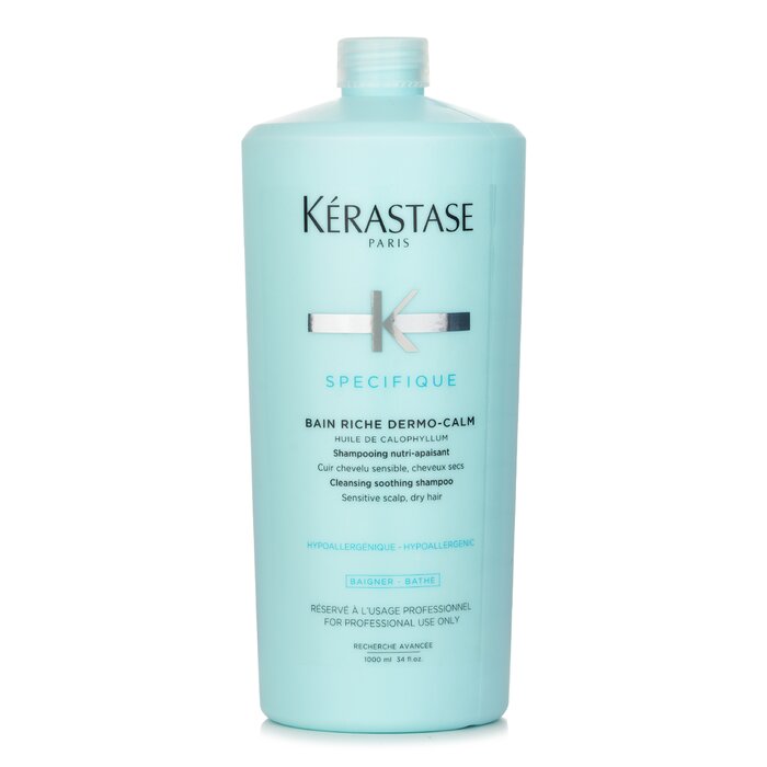 Kerastase Specifique Bain Riche Dermo-Calm Cleansing Soothing Shampoo (Sensitive Scalp, Dry Hair) 1000ml/34ozProduct Thumbnail