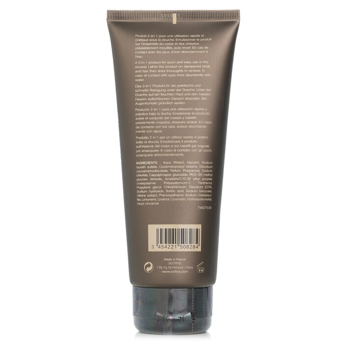 Sothys Homme Hair And Body Revitalizing Gel Cleanser 200ml/6.76ozProduct Thumbnail
