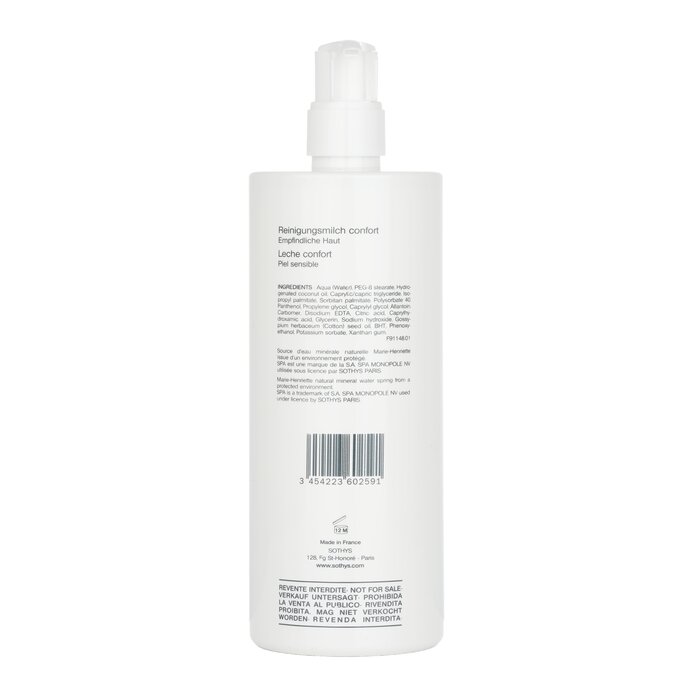 Sothys Comfort Cleansing Milk - herkälle iholle (salonkikoko) 500ml/16.9ozProduct Thumbnail