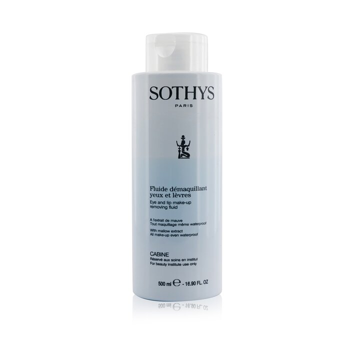 Sothys Eye And Lip Make Up Removing Fluid With Mallow Extract - For All Make Up Even Waterproof נוזל להסרת איפור עיניים ושפתיים, כולל איפור עמיד במים (גודל מכון) 500ml/16.9ozProduct Thumbnail