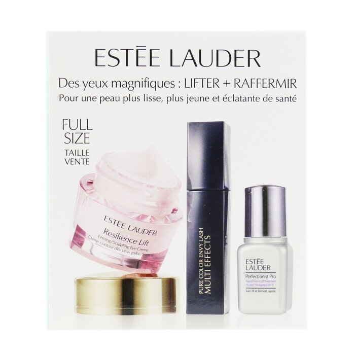 Estee Lauder Beautiful Eyes (Lift+Firm) Set: Resilience Lift Eye Creme 15ml + Perfectionist Pro 7ml + Pure Color Envy Lash #01 Black 2.8ml 3pcsProduct Thumbnail