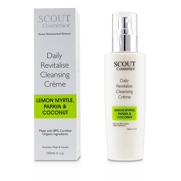 SCOUT Cosmetics Daily Revitalise Cleansing Creme with Lemon Myrtle, Papaya & Coconut 150ml/5.1ozProduct Thumbnail