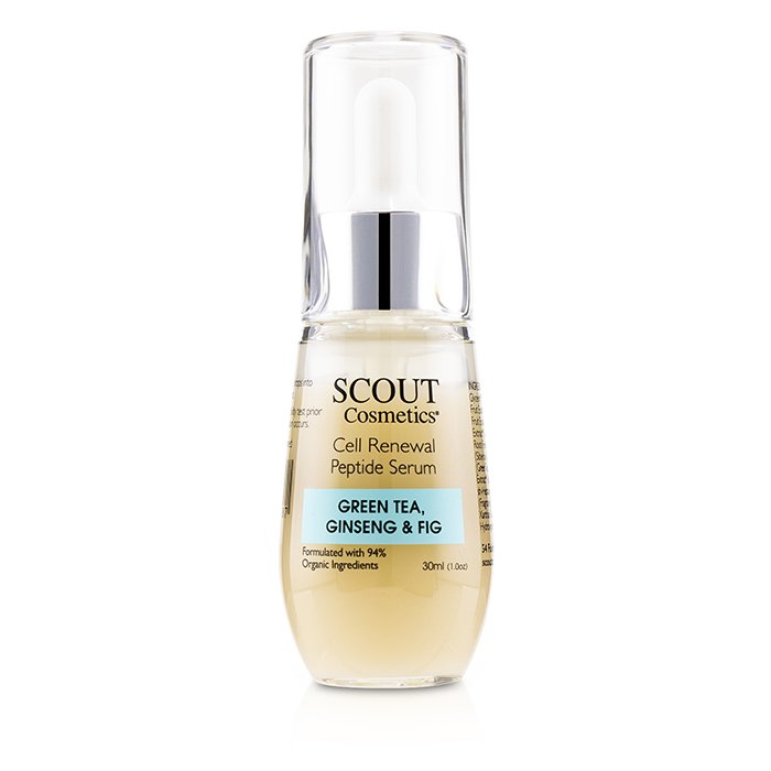 SCOUT Cosmetics Cell Renewal Peptide Serum with Green Tea, Ginseng & Fig 30ml/1ozProduct Thumbnail