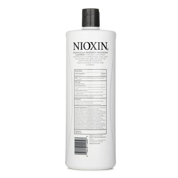 Nioxin Scalp Recovery Pyrithione Zinc Limpiador Medicado (Para Cuero Cabelludo con Escamoso Picazón) 1000ml/33.8ozProduct Thumbnail