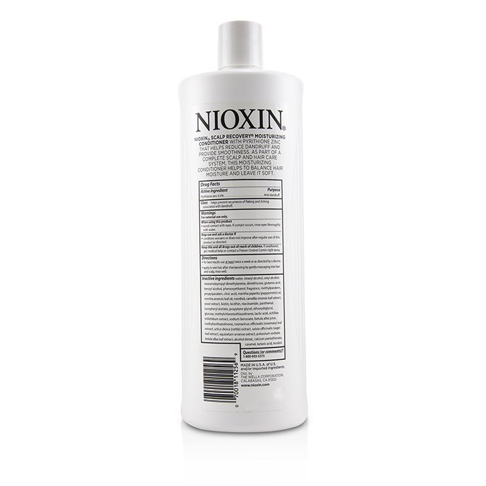 Nioxin Scalp Recovery Pyrithione Zinc Acondicionador Hidratante (Para Cuero Cabelludo con Escamoso Picazón) 1000ml/33.8ozProduct Thumbnail