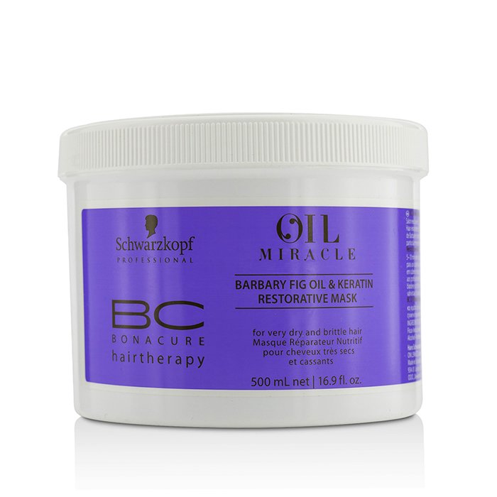 Schwarzkopf BC Bonacure Oil Miracle Barbary Fig Oil & Keratin Restorative Mask - For Very Dry and Brittle Hair (Exp. Date: 02/2020) 500ml/16.9ozProduct Thumbnail