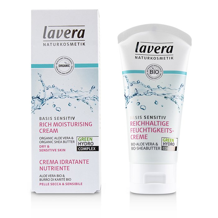 Lavera Basis Sensitiv Crema Hidratante Rica - Organic Aloe Vera & Organic Shea Butter 50ml/1.6ozProduct Thumbnail