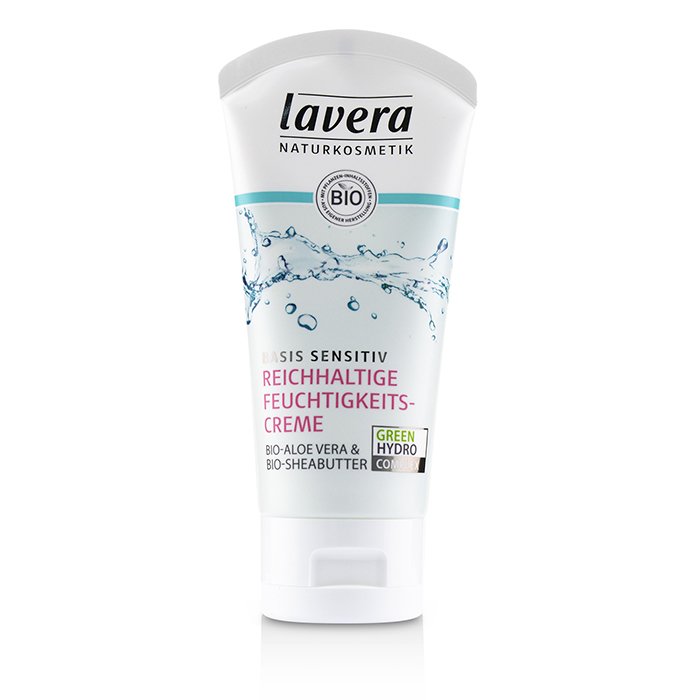 Lavera Basis Sensitiv Rich Moisturising Cream - Organic Aloe Vera & Organic Shea Butter 50ml/1.6ozProduct Thumbnail