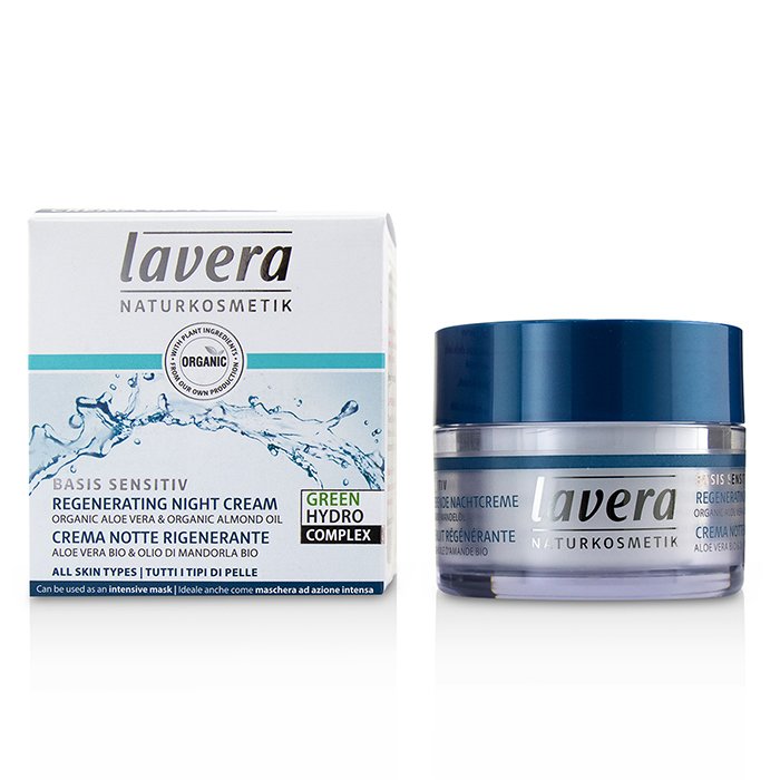 Lavera Basis Sensitiv Regenerating Night Cream - Økologisk aloe vera og økologisk mandelolje (For alle hudtyper) 50ml/1.6ozProduct Thumbnail