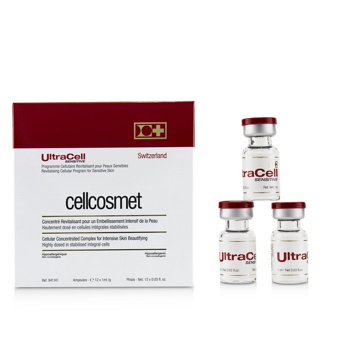 Cellcosmet & Cellmen Cellcosmet UltraCell Sensitive Revitalising Cellular Program For Sensitive Skin 12x1ml/0.03ozProduct Thumbnail