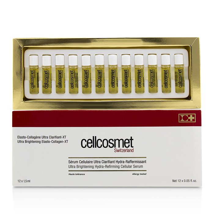 Cellcosmet & Cellmen Cellcosmet Ultra Brightening Elasto-Collagen-XT (Ultra Brightening Hydra-Refirming Cellular Serum) - Box Slightly Damaged 12x1.5ml/0.05ozProduct Thumbnail