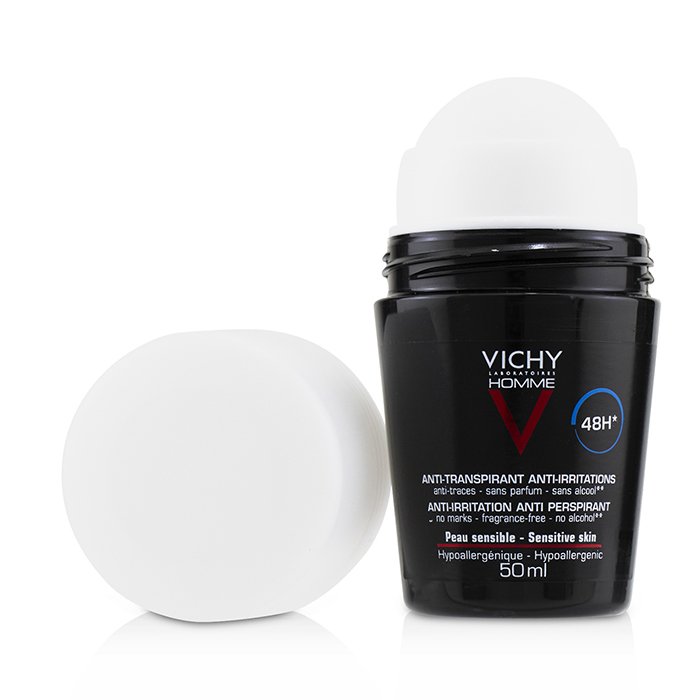 Vichy Homme 48H* Anti-Irritations & Anti Perspirant Roll-On (For Sensitive Skin) 50ml/1.69ozProduct Thumbnail
