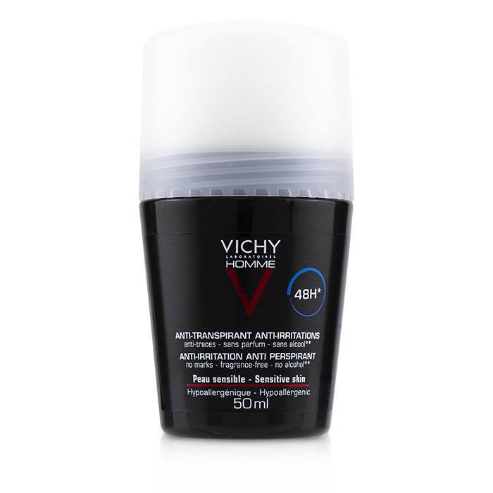 Vichy Homme 48H* Anti-Irritations & Anti Perspirant Roll-On דאודורנט רול-און (עור רגיש) 50ml/1.69ozProduct Thumbnail