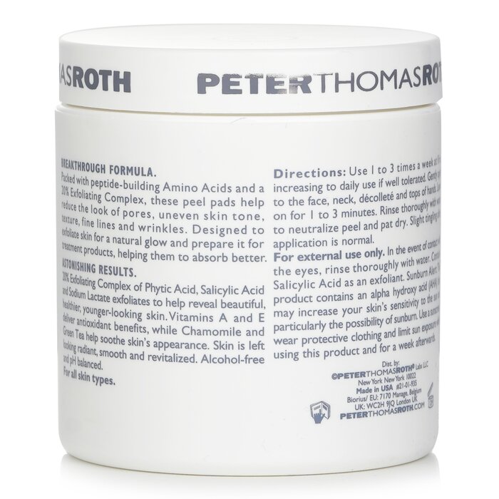 Peter Thomas Roth 彼得羅夫 多肽抗皺氨基酸煥膚棉 60padsProduct Thumbnail