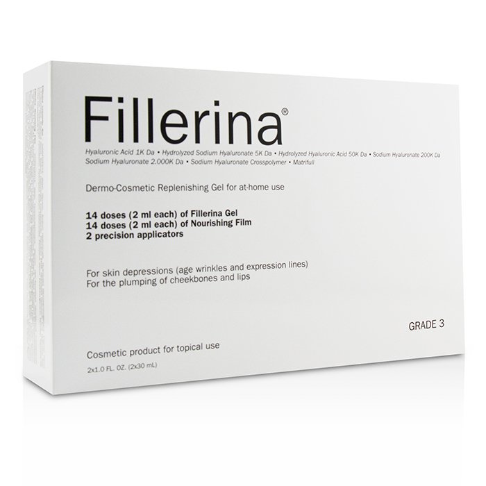 Fillerina Dermo-Cosmetic Replenishing Gel For At-Home Use - Grade 3 2x30ml+2pcsProduct Thumbnail