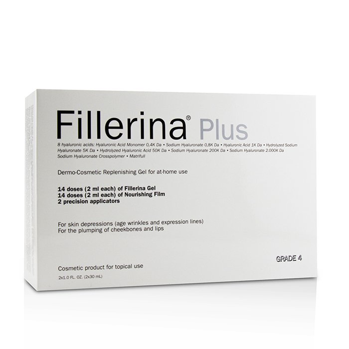 Fillerina Dermo-Cosmetic Replenishing Gel For At-Home Use - Grade 4 Plus 2x30ml+2pcsProduct Thumbnail