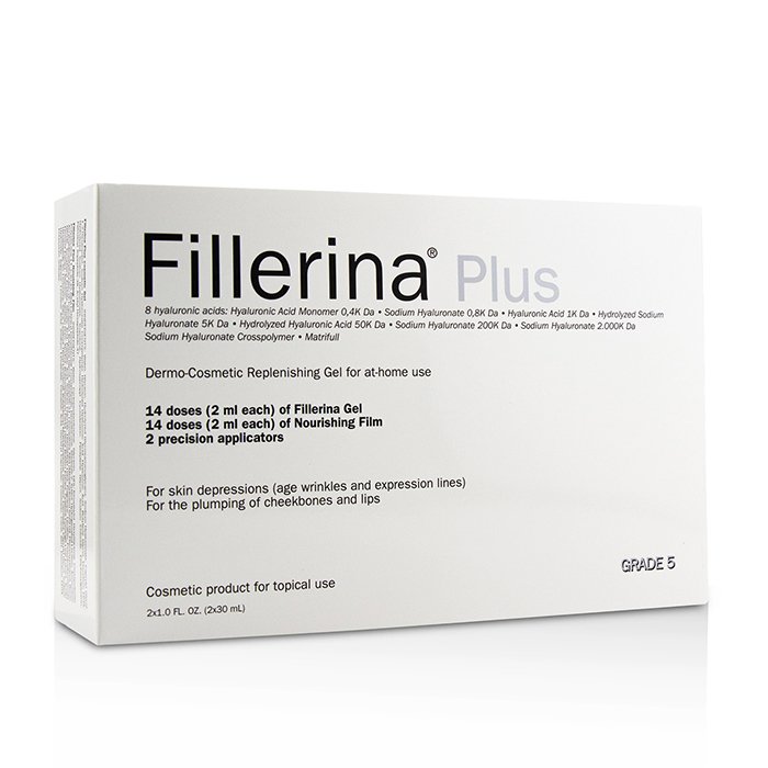 Fillerina جل ملبي لحاجة البشرة Dermo-Cosmetic للاستعمال المنزلي - درجة 5 بلاس 2x30ml+2pcsProduct Thumbnail