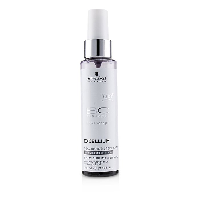 Schwarzkopf BC Excellium Q10+ Pearl Beautifying Steel Spray - For Silver and White Hair (Exp. Date: 03/2020) 100ml/3.38ozProduct Thumbnail