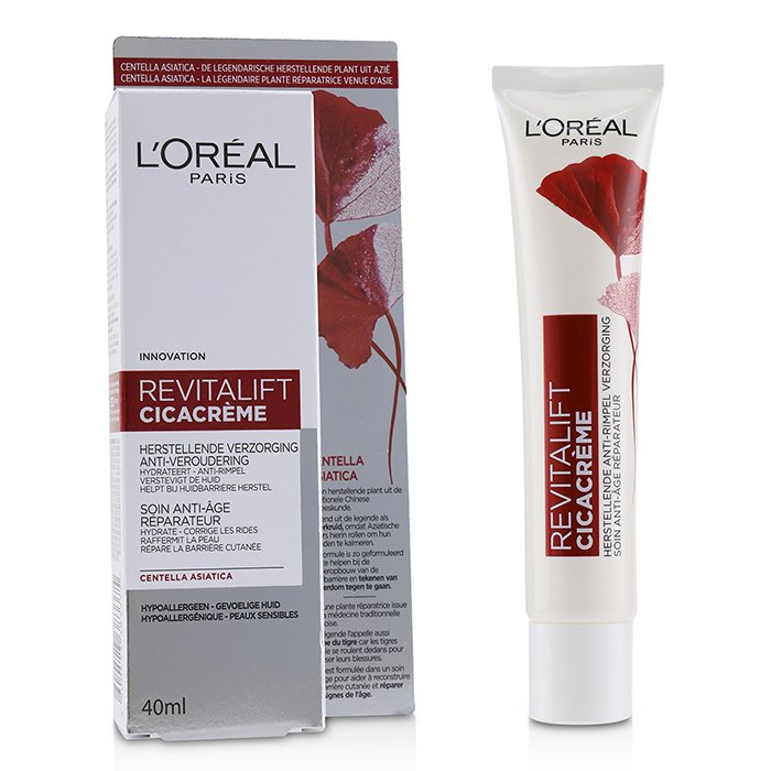 L'Oreal Revitalift Cicacreme with Centella & Asiatica - Anti-Aging & Repairing (For Sensitive Skin) 40ml/1.4ozProduct Thumbnail