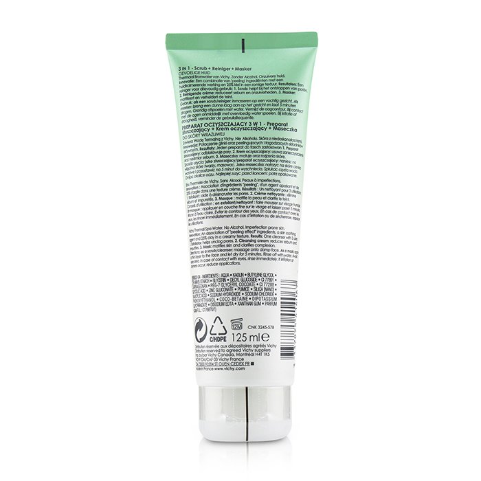 Vichy Normaderm 3 em 1 Scrub + Cleanser + Mask (para pele com tendência a acne / pele sensível) 125ml/4.23ozProduct Thumbnail