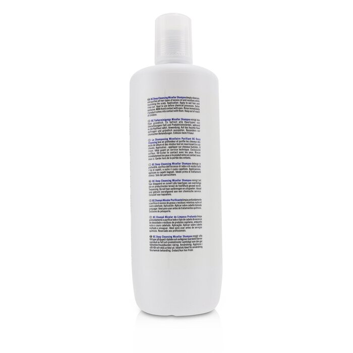 Schwarzkopf BC Bonacure Deep Cleansing Shampoo Micellar Shampoo (For All Hair Types) שמםו מיסלרי לכל סוגי השיער 1000ml/33.8ozProduct Thumbnail
