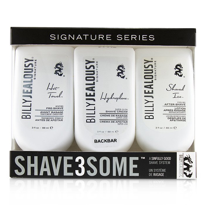 Billy Jealousy Signature Shave3Some Kit : 1x Pre Afeitado 88ml + 1x Crema de Afeitar 88ml + Después de Afeitar 88ml  3pcsProduct Thumbnail
