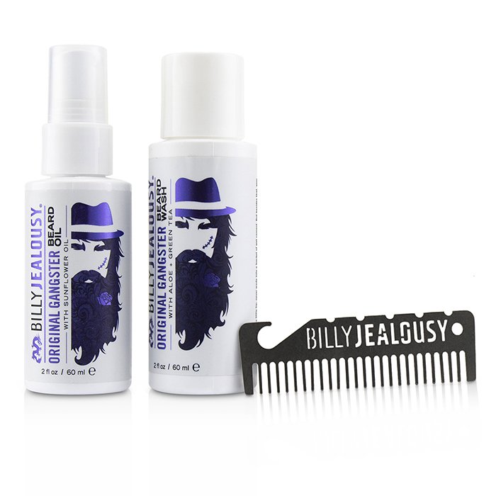 Billy Jealousy OG Beard Care Trio Set : 1x Beard Wash 60ml + 1x Beard Oil 60ml + 1x Titanium Comb 3pcsProduct Thumbnail