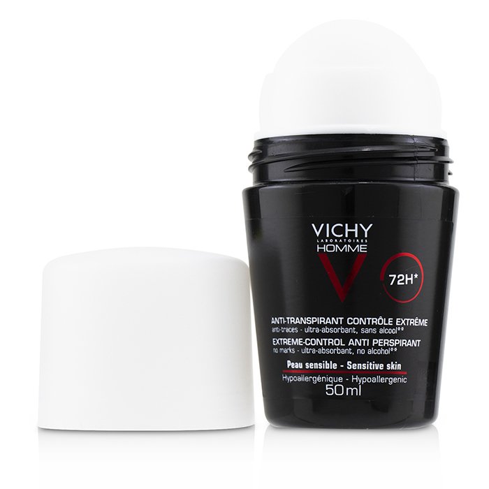 Vichy Homme 72H* Extreme-Control Anti Perspirant Roll-On (For Sensitive Skin) 50ml/1.69ozProduct Thumbnail