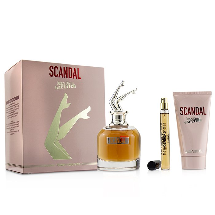 Jean Paul Gaultier Scandal Coffret: Eau De Parfum Spray 80 ml + Perfumed Body Lotion 75 ml + Eau De Parfum Spray 10 ml 3pcsProduct Thumbnail