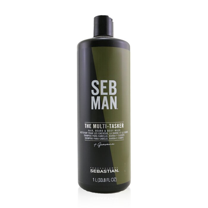 Sebastian Seb Man The Multi-Tasker (Hair, Beard & Body Wash) שמפו וג'ל רחצה 1000ml/33.8ozProduct Thumbnail