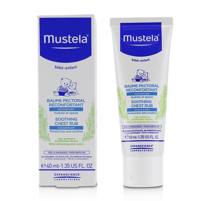 Mustela Soothing Chest Rub - Moisturizes & Soothes 40ml/1.35ozProduct Thumbnail