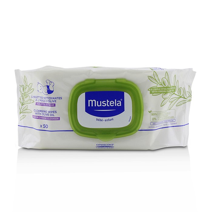Mustela Cleansing Wipes With Olive Oil 50wipesProduct Thumbnail