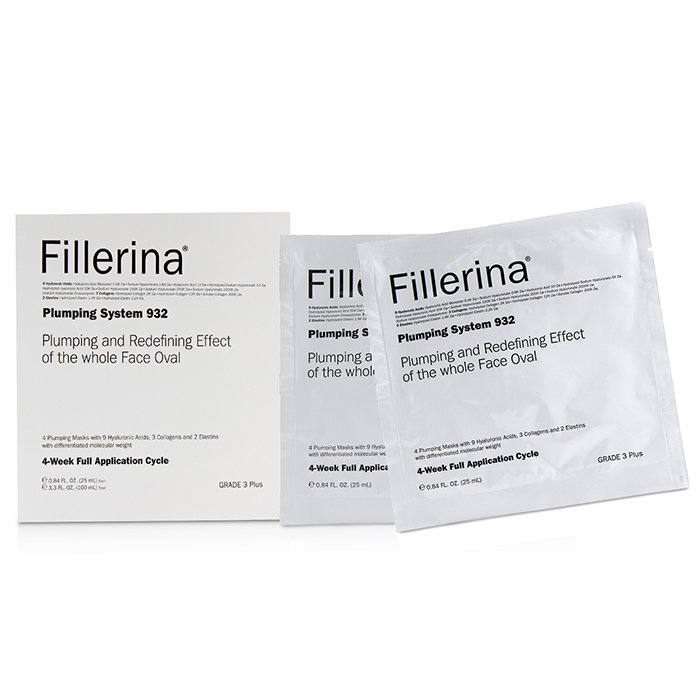 Fillerina Fillerina 932 Plumping System מערכת למילוי העור - Grade 3 Plus 4x25ml/0.84ozProduct Thumbnail
