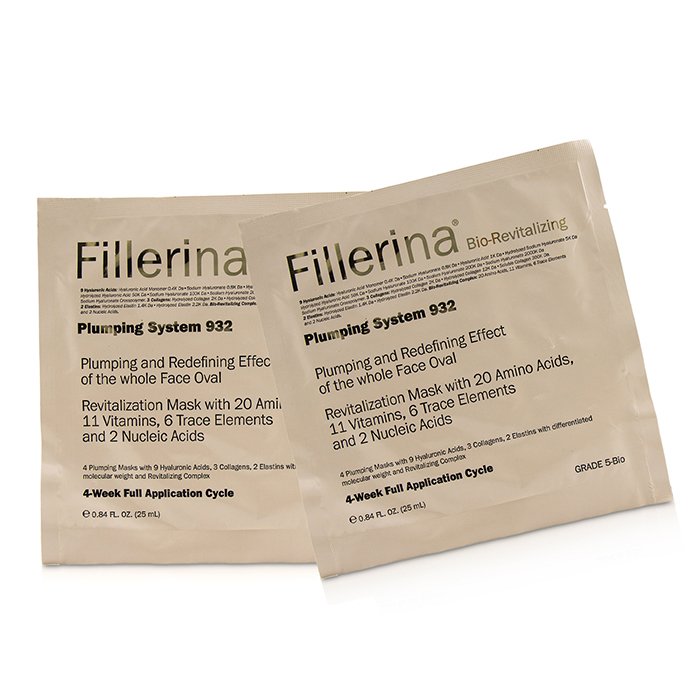 Fillerina Fillerina 932 Bio-Revitalizing Plumping System מערכת למילוי העור - Grade 5-Bio 4x25ml/0.84ozProduct Thumbnail