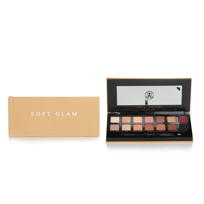 Anastasia Beverly Hills Soft Glam Paleta de Sombra de Ojos (14x Sombra de Ojos, 1x Brocha de Sombra Dúo) Picture ColorProduct Thumbnail