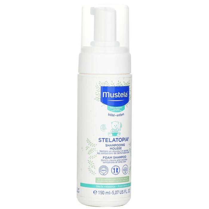 Mustela Stelatopia Foam Shampoo (Mild rens, lindrer kløende hud) 150ml/5.07ozProduct Thumbnail