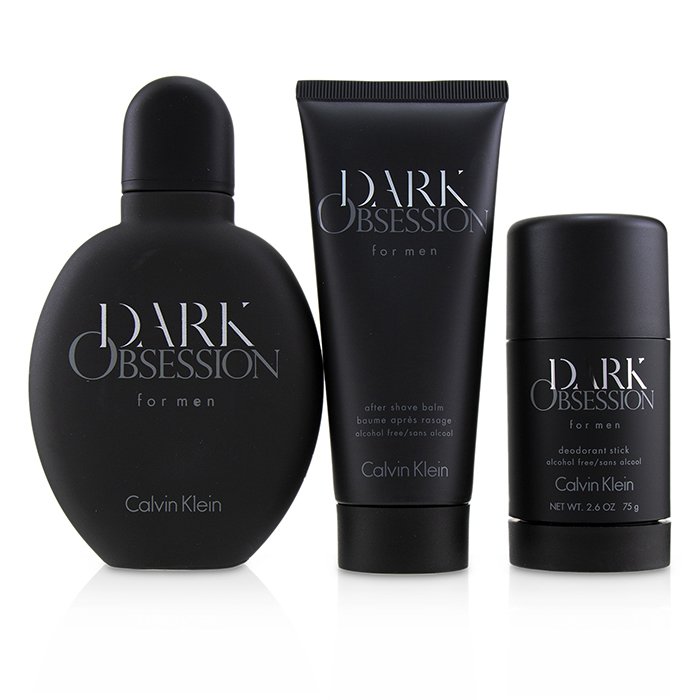 Calvin Klein Dark Obsession Coffret: Eau De Toilette Spray 125ml + Deodorant Stick 75ml + After Shave Balm 100ml (Box Slightly Damaged) 3pcsProduct Thumbnail