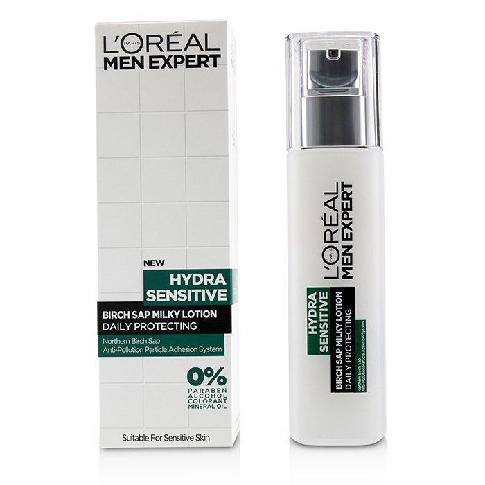 L'Oreal Men Expert Hydra Sensitive Birch Sap Milky Lotion Daily Protecting (For Sensitive Skin) 110ml/3.72ozProduct Thumbnail