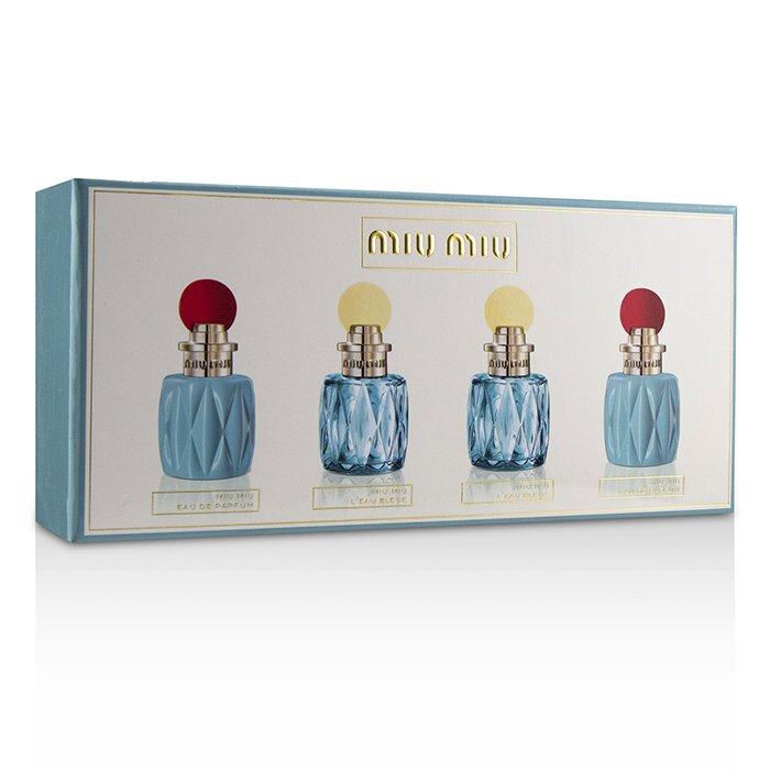Miu Miu Miniature Coffret: Eau De Parfum 7.5ml x 2 + L’Eau Bleue Eau De Parfum 7.5ml x 2 4pcsProduct Thumbnail