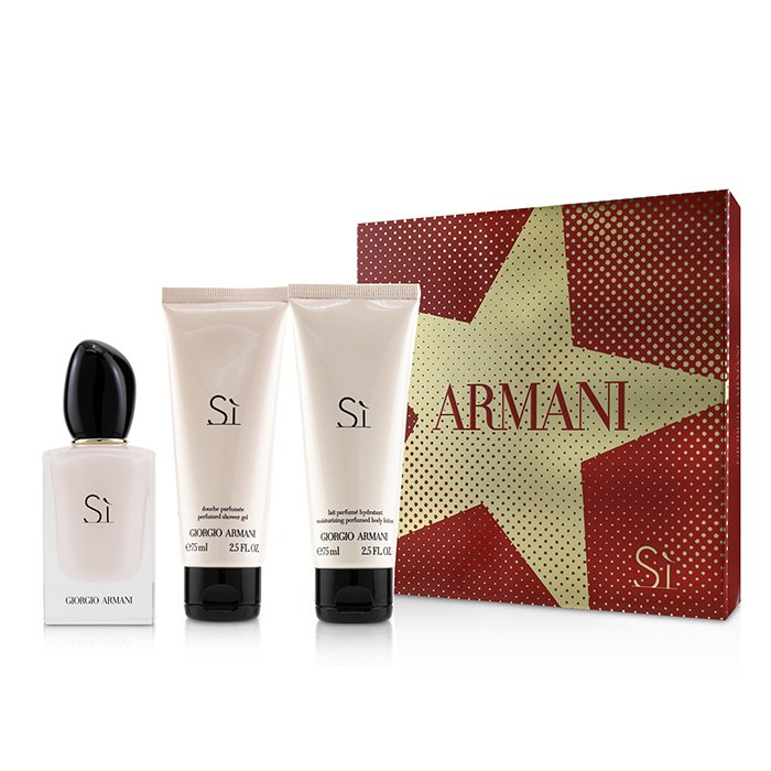 Giorgio Armani Si Fiori Coffret: Eau De Parfum Spray 50ml/1.7oz + Moisturizing Body Lotion 75ml/2.5oz + Perfumed Shower Gel 75ml/2.5oz 3pcsProduct Thumbnail