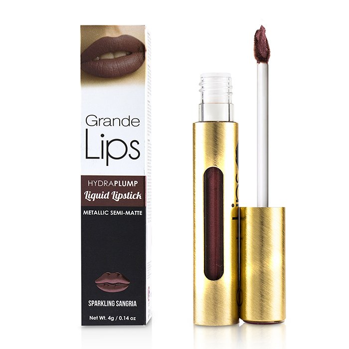Grande Cosmetics (GrandeLash) أحمر شفاه سائل مالئ GrandLIPS (معدني نصف لامع) 4g/0.14ozProduct Thumbnail