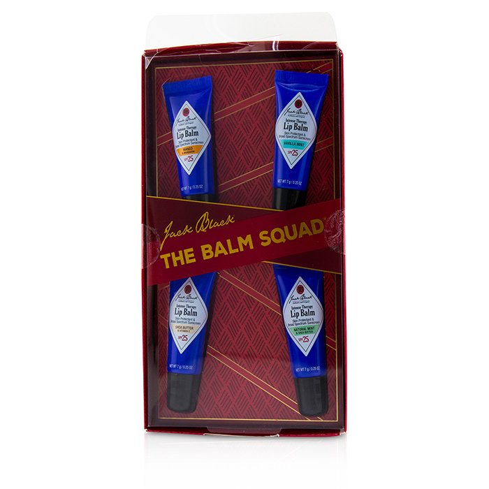 Jack Black The Balm Squad Gift Set: Intense Therapy Lip Balm SPF25 (Box Slightly Damaged) 4pcsProduct Thumbnail