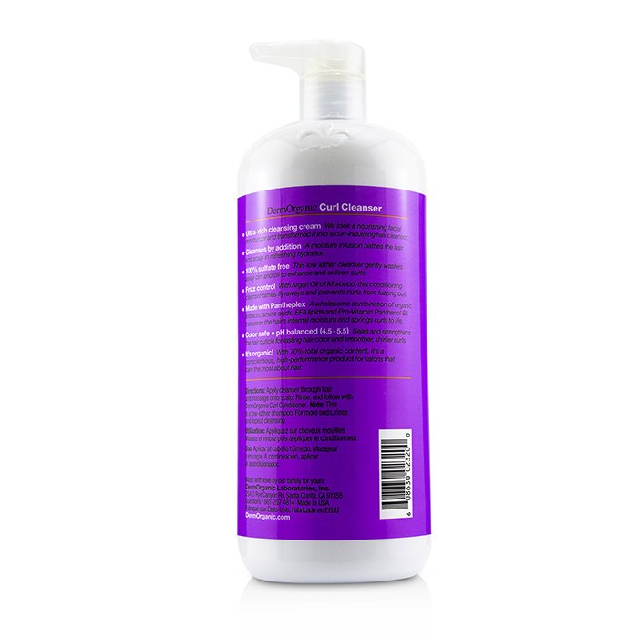 DermOrganic Curls Curl Cleanser (Low Lather Shampoo) 1000ml/33.8ozProduct Thumbnail