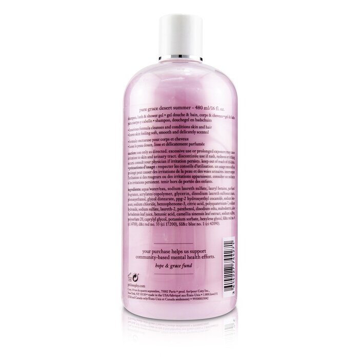 Philosophy Pure Grace Desert Summer Shampoo, Bath & Shower Gel 480ml/16ozProduct Thumbnail