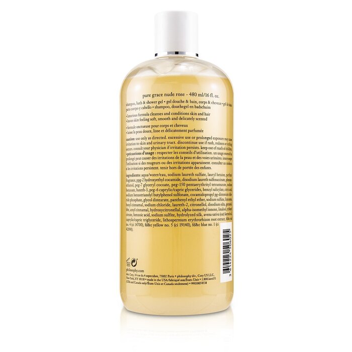 Philosophy Pure Grace Nude Rose Shampoo, Bath & Shower Gel 480ml/16ozProduct Thumbnail