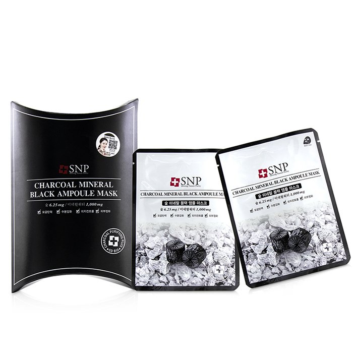 SNP Charcoal Mineral Black Ampoule Mascarilla 10x25ml/0.84ozProduct Thumbnail