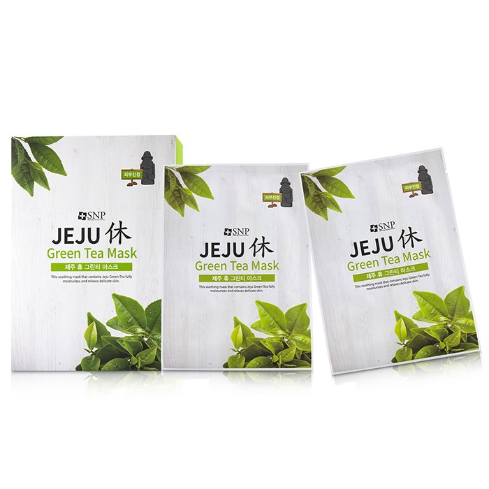SNP Jeju Green Tea Маска (Успокаивающая) 10x22ml/0.74ozProduct Thumbnail