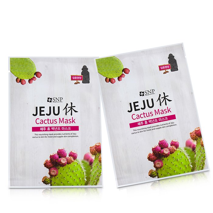 SNP Jeju Rest Cactus Mask (Nourishing) 10x22ml/0.74ozProduct Thumbnail