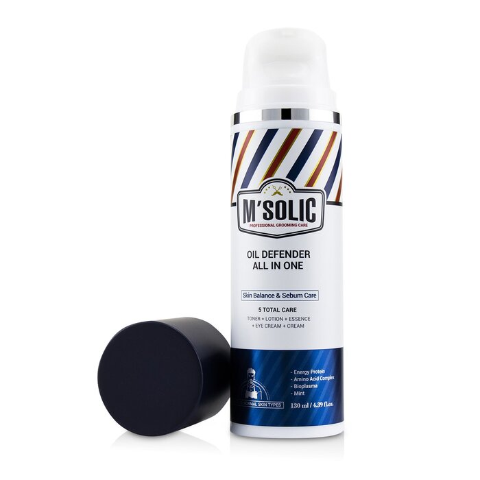 SNP M'Solic Oil Defender All In One (Toner+Lotion+Essence+Eye Cream+Cream) - Skin Balance & Sebum Care 130ml/4.39ozProduct Thumbnail